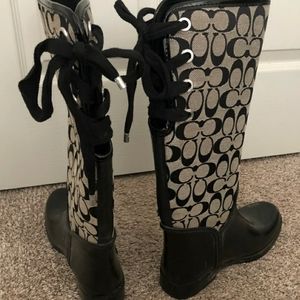 Coach rain boots